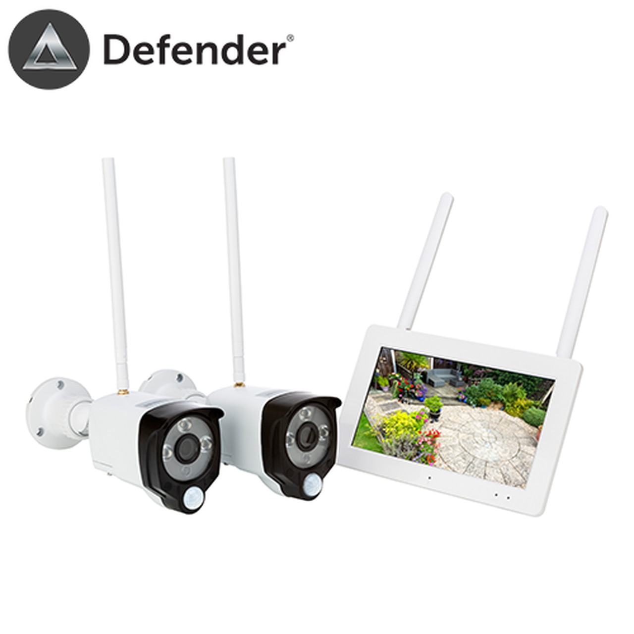 defender apollo touch wireless outdoor cctv camera security kit high quality HD 1080p 2 cameras