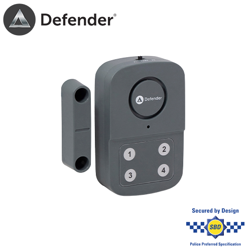 defender shed garage alarm wireless battery powered burglar alarm deter intruders magnetic contact police accredited approved alarm
