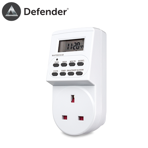 defender 24 hour plug in digital timer switch energy saving 7 days digital timer plug in switch