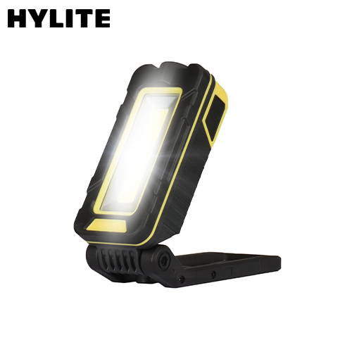 Hylite Work-Lite USB Rechargeable High Power Portable Jobsite Light - 1100 Lumen - Strong Magnetic Base - IP54 Waterproof - Free Standing Work Light - 180° Adjustable Hanging Bracket