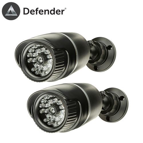 Defender Decoy Camera designed to deter shed burglars with infrared LED simulation and realistic appearance.