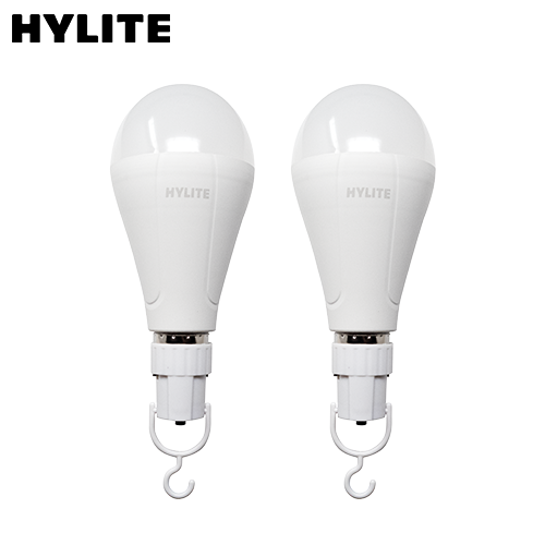 Hylite Emergency LED Bulb - 9W mains light with backup battery. 3 brightness modes, up to 9hrs light in outages. Ideal for home, camping & more.