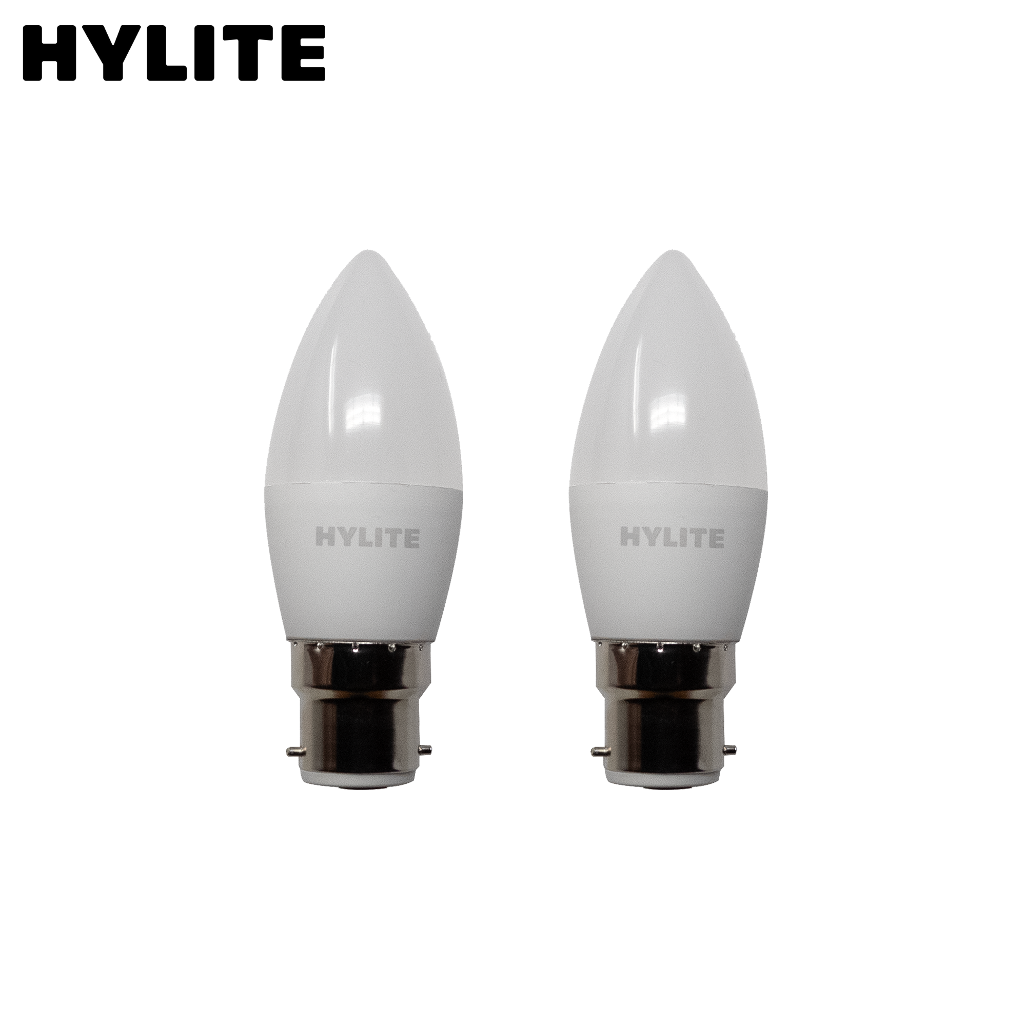 Hylite C37 Candle Bulb - LED 4.9W 3000K Warm White - 2 Pack